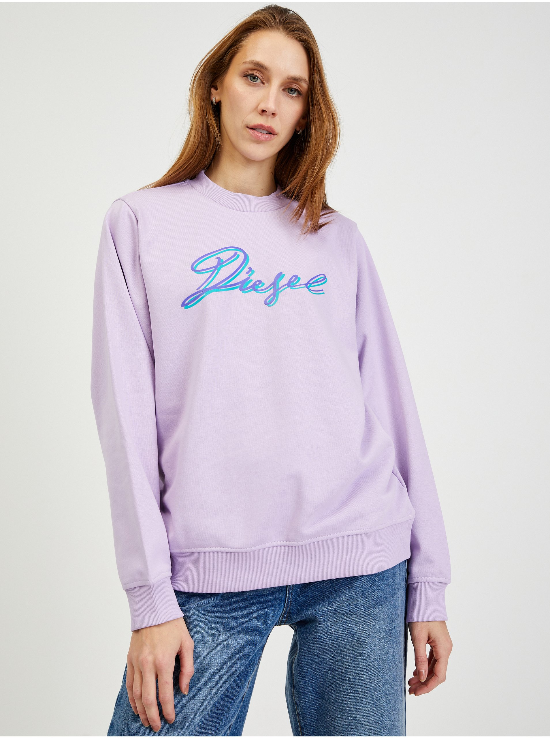 Снимка на Diesel Sweatshirt - FANGK15 SWEATSHIRT purple