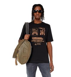 Снимка на Diesel T-shirt - T-JUST-SLITS-G1 T-SHIRT black