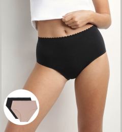 Снимка на DIM BODY TOUCH HIGHWAIST BRIEF - Women's panties 2pcs - black - beige