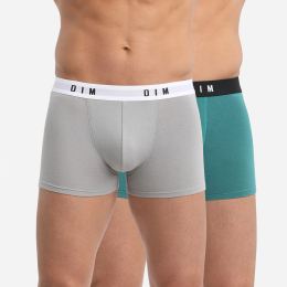 Снимка на DIM BOXER ORIGINAL 2x - Men's boxer briefs 2 pcs - green - gray