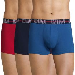 Снимка на DIM POWERFUL BOXERS 3x - Men's boxers 3 pcs - red - dark blue - light blue