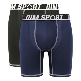 Снимка на DIM SPORT LONG BOXER 2x - Men's Sports Boxer Shorts 2 pcs - Black - Blue