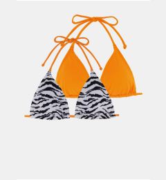 Снимка на Dorina Set of two women's swimwear tops in orange and white DO - Ladies