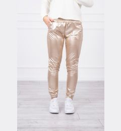 Снимка на Double-layer trousers with beige velour