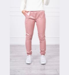Снимка на Double-layer trousers with navy pink velour