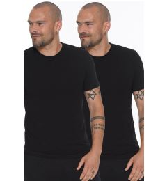 Снимка на DOUBLE SET T8569 DEWBERRY BIKE COLLAR MEN'S T-SHIRT-BLACK-BLACK