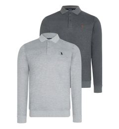 Снимка на DOUBLE SET V4007 DEWBERRY MEN'S SWEATSHIRT-ANTHRACITE-GREY