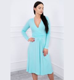 Снимка на Dress cut below the bust, long sleeve mint
