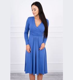 Снимка на Dress cut below the bust, long-sleeved jeans