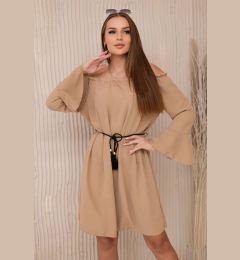 Снимка на Dress with a camel string at the waist