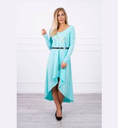 Снимка на Dress with decorative belt and mint inscription