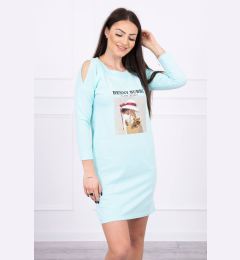 Снимка на Dress with mint print Basket
