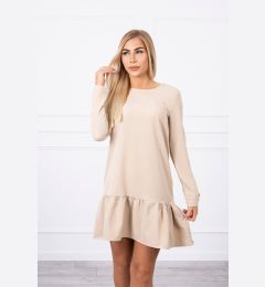 Снимка на Dress with ruffle beige