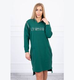 Снимка на Dress with the inscription unlimited green