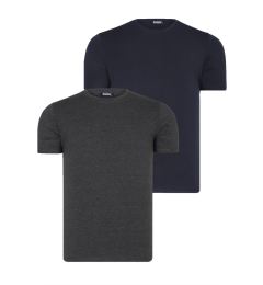 Снимка на DUAL SET T8569 DEWBERRY BIKE COLLAR MENS T-SHIRT-ANTHRACITE-NAVY BLUE