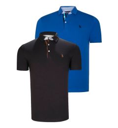 Снимка на DUAL SET T8582 DEWBERRY MENS T-SHIRT-BLACK-SAKS