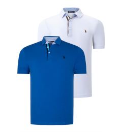 Снимка на DUAL SET T8582 DEWBERRY MENS T-SHIRT-WHITE-SAKS