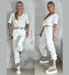 Снимка на Ecru cargo pants By o la la