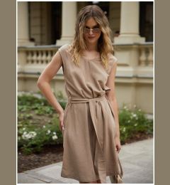 Снимка на Edoti Midi dress, wide straps with linen