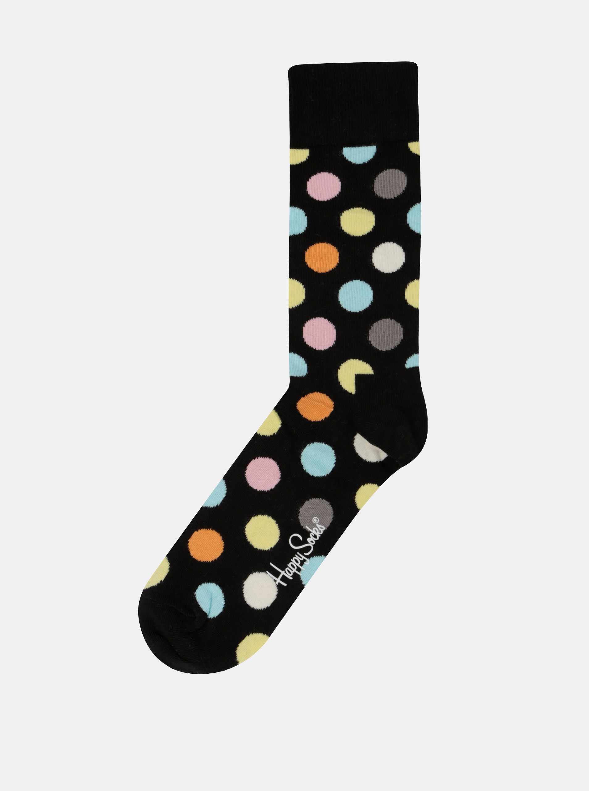 Снимка на Černé ponožky s barevnými puntíky Happy Socks Big Dots