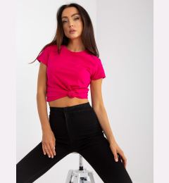 Снимка на Fuchsia cotton women's t-shirt BASIC