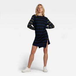 Снимка на G-STAR Dress - Cross in stripe r dress knit multicolored
