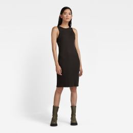 Снимка на G-STAR Dress - Engineered rib tank dress black