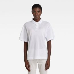 Снимка на G-STAR Polo T-shirt - Mesh loose polo white