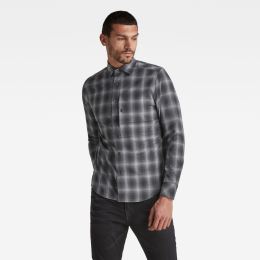 Снимка на G-STAR Shirt - Fine stretch wool check r grey