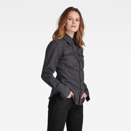 Снимка на G-STAR Shirt - Heather bracket stretch twill gray