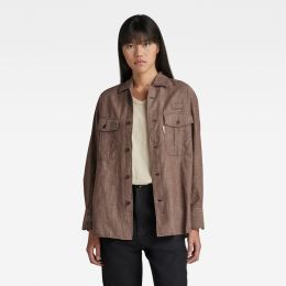 Снимка на G-STAR Shirt - Officer BF shirt l\s wmn brown