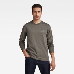 Снимка на G-STAR T-shirt - Big back graphic r t l\s grey