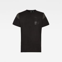 Снимка на G-STAR T-Shirt - C&amp;S Back Graphic + Loose R T S\S Black