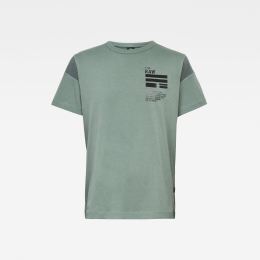 Снимка на G-STAR T-Shirt - C&amp;S Back Graphic + Loose R T S\S Green Grey