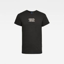 Снимка на G-STAR T-shirt - Chest text graphic r t black