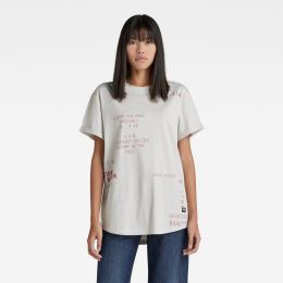 Снимка на G-STAR T-shirt - Lash fem loose text ao r t wmn grey