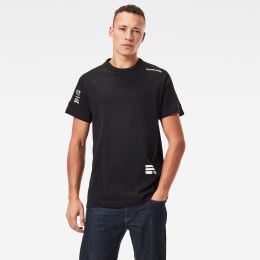 Снимка на G-STAR T-shirt - Multi logo+ korpaz r t s\s black