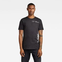 Снимка на G-STAR T-shirt - Multi stencil gr slim r t black
