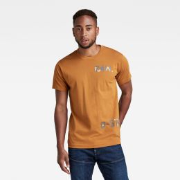 Снимка на G-STAR T-shirt - Multiple 7411 r t brown