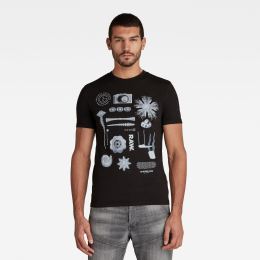 Снимка на G-STAR T-shirt - Object raw. slim r t s\s black