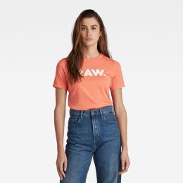 Снимка на G-STAR T-shirt - RAW. Slim R T WMN ORANGE