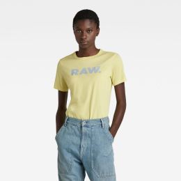 Снимка на G-STAR T-shirt - RAW. Slim R T WMN YELLOW