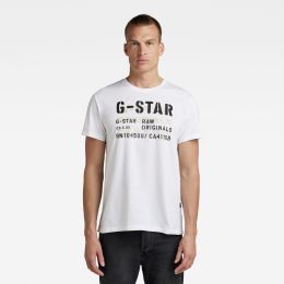 Снимка на G-STAR T-shirt - Stencil originals r t white