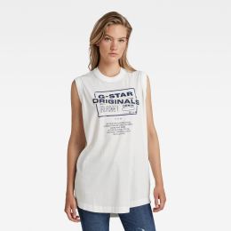 Снимка на G-STAR Top - Lash originals loose tank top white