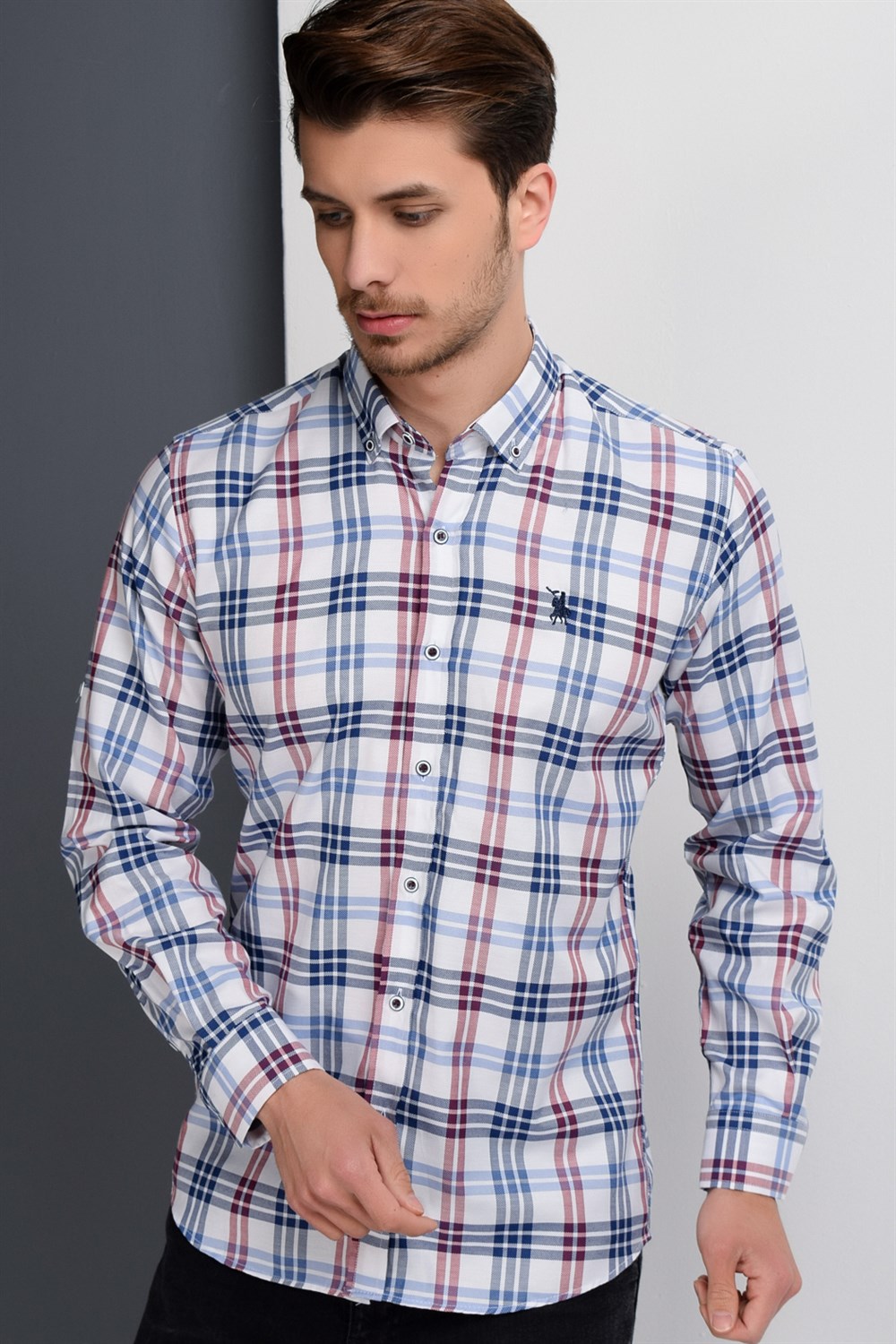 Снимка на G663 DEWBERRY MEN'S SHIRT-NAVY BLUE