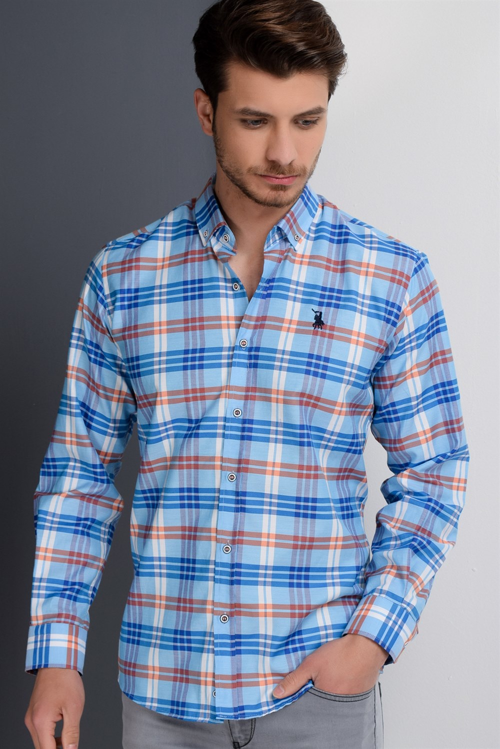 Снимка на G663 DEWBERRY MEN'S SHIRT-TURQUOISE