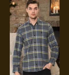 Снимка на G700 DEWBERRY MEN'S SHIRT-PLAIN NAVY BLUE