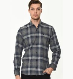 Снимка на G708 DEWBERRY MEN'S SHIRT-GREY - NAVY BLUE