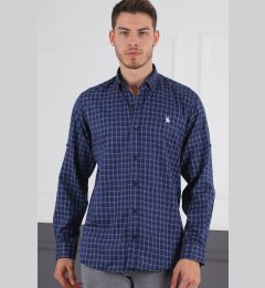 Снимка на G720 DEWBERRY MEN'S SHIRT-NAVY BLUE - WHITE