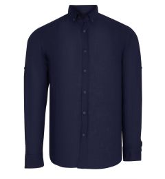 Снимка на G721 DEWBERRY MENS SHIRT-PLAIN NAVY BLUE